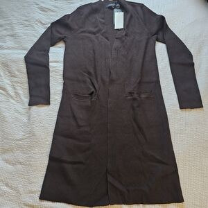 Lauren Ralph Lauren Cotton-Blend Cardigan brown size petite small